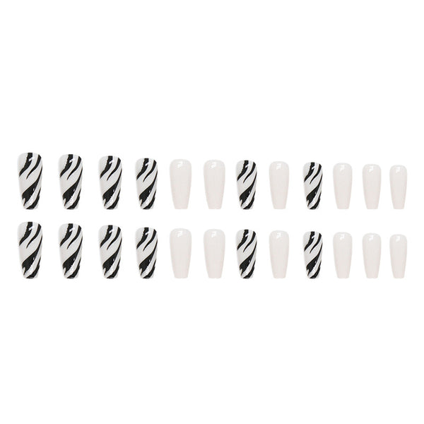 12 Sizes-24 Pcs Press On Nails W649