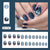 12 Sizes-24 Pcs Press On Nails W1794