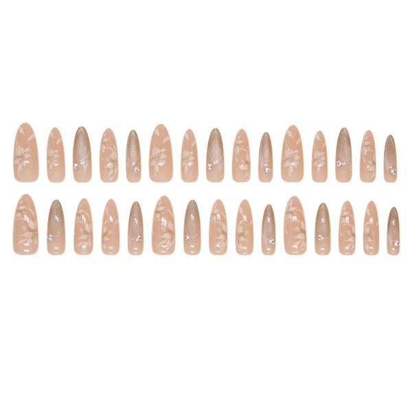 12 Sizes-24 Pcs Press On Nails MY065