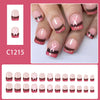 12 Sizes-24 Pcs Press On Nails C1214