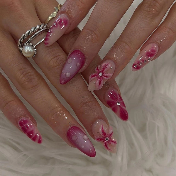 12 Sizes-24 Pcs Press On Nails JP3446