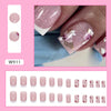 12 Sizes-24 Pcs Press On Nails W911