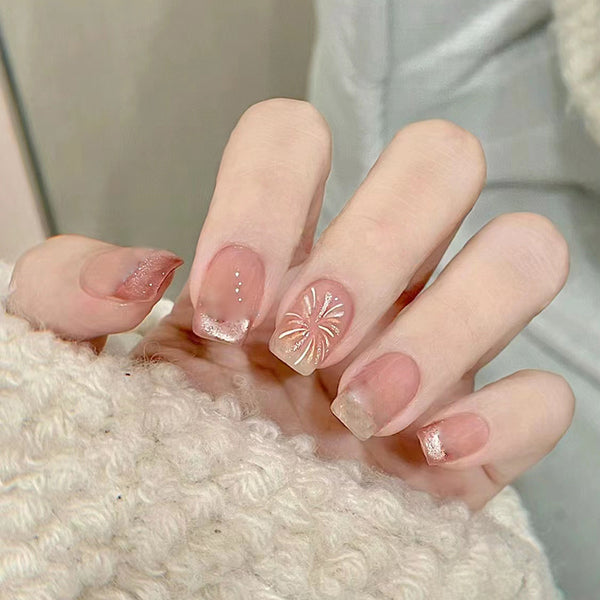 12 Sizes-24 Pcs Press On Nails MY020