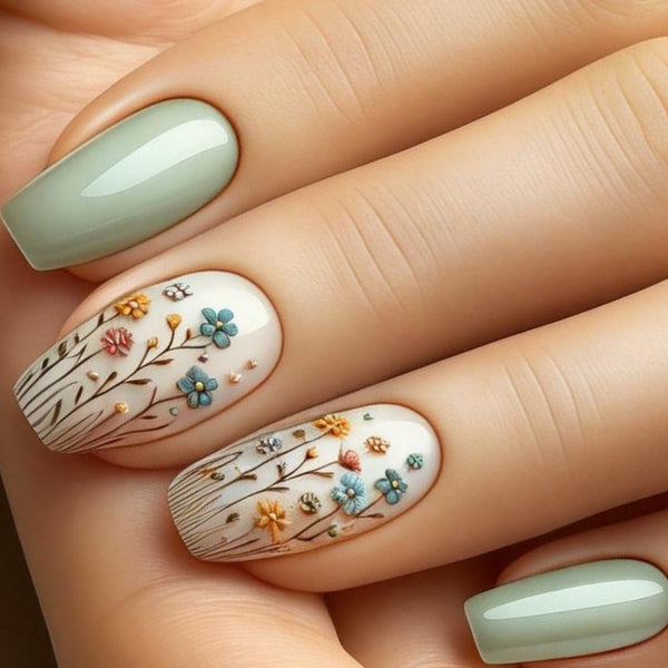 12 Sizes-24 Pcs Press On Nails Y586-2