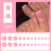 12 Sizes-24 Pcs Press On Nails C1014