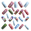 12 Sizes-24 Pcs Press On Nails Y1212