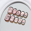 12 Sizes-24 Pcs Press On Nails K006
