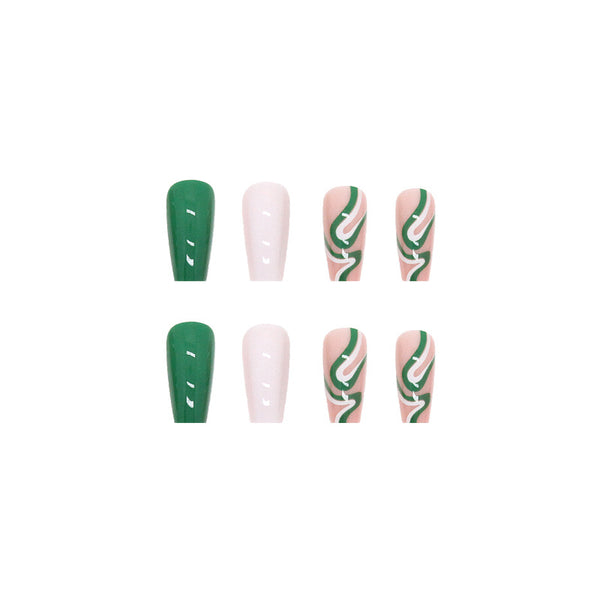 12 Sizes-24 Pcs Press On Nails W140