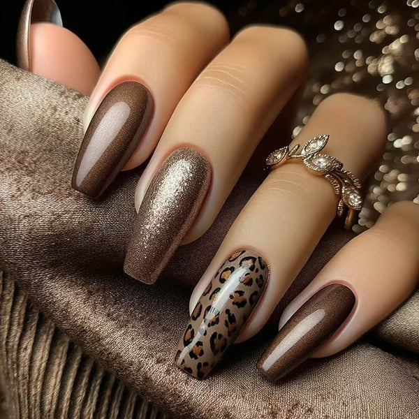 12 Sizes-24 Pcs Press On Nails W1847