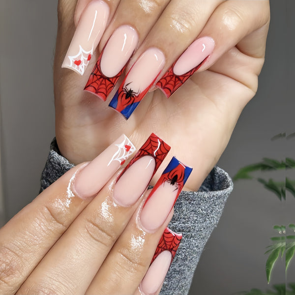 12 Sizes-24 Pcs Press On Nails Y124