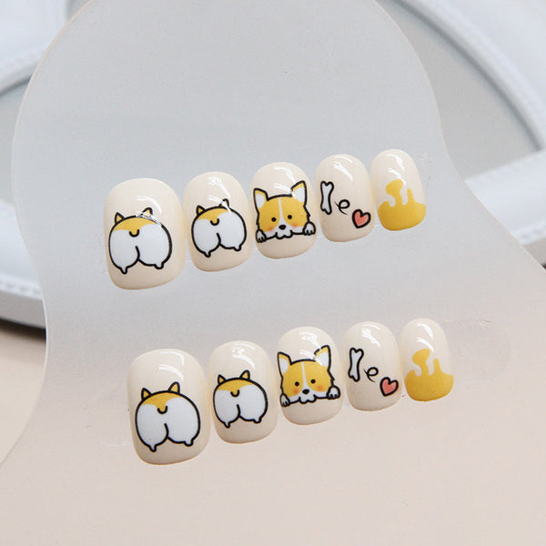 12 Sizes-24 Pcs Press On Nails K014