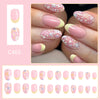 12 Sizes-24 PcsPress On Nails C465