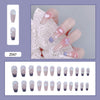 12 Sizes-24 Pcs Press On Nails Z041
