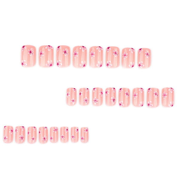 12 Sizes-24 Pcs Press On Nails JP4296