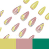 12 Sizes-24 Pcs Press On Nails JP1693