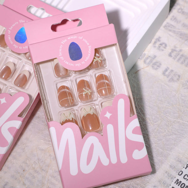 12 Sizes-24 Pcs Press On Nails JL0669