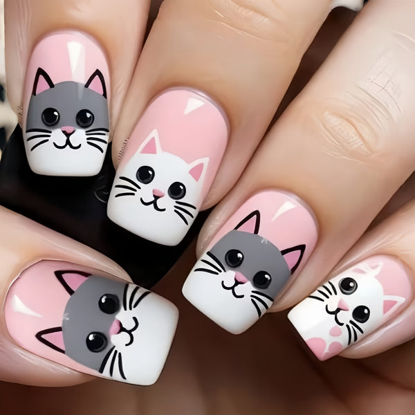 12 Sizes-24 Pcs Press On Nails Y1861