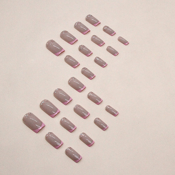 12 Sizes-24 Pcs Press On Nails W1390