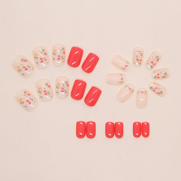 12 Sizes-24 Pcs Press On Nails W2043