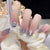 12 Sizes-24 Pcs Press On Nails R534