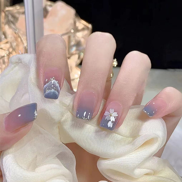 12 Sizes-24 Pcs Press On Nails R534