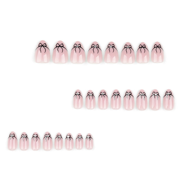 12 Sizes-24 Pcs Press On Nails JP3296