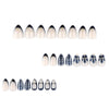 12 Sizes-24 Pcs Press On Nails JP4046