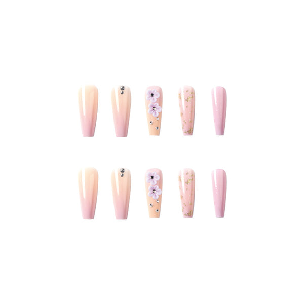 12 Sizes-24 Pcs Press On Nails JP1709