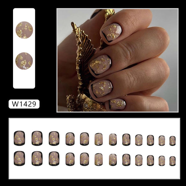 12 Sizes-24 Pcs Press On Nails W1429