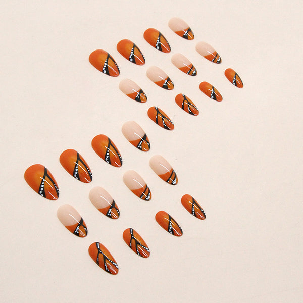 12 Sizes-24 Pcs Press On Nails W664