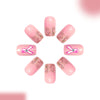 12 Sizes-24 Pcs Press On Nails C1340