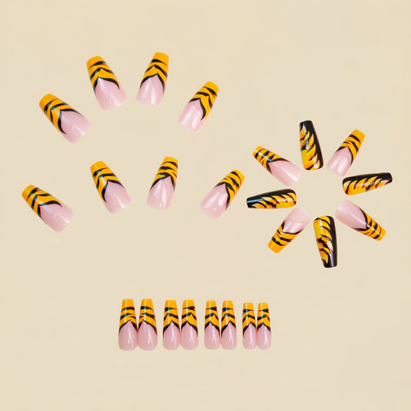 12 Sizes-24 Pcs Press On Nails Y1452