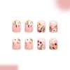 12 Sizes-24 Pcs Press On Nails C1632
