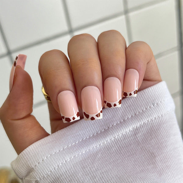 12 Sizes-24 Pcs Press On Nails JP3121