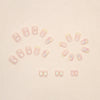 12 Sizes-24 Pcs Press On Nails R724