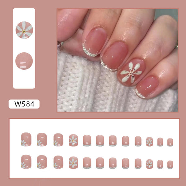 12 Sizes-24 Pcs Press On Nails W584