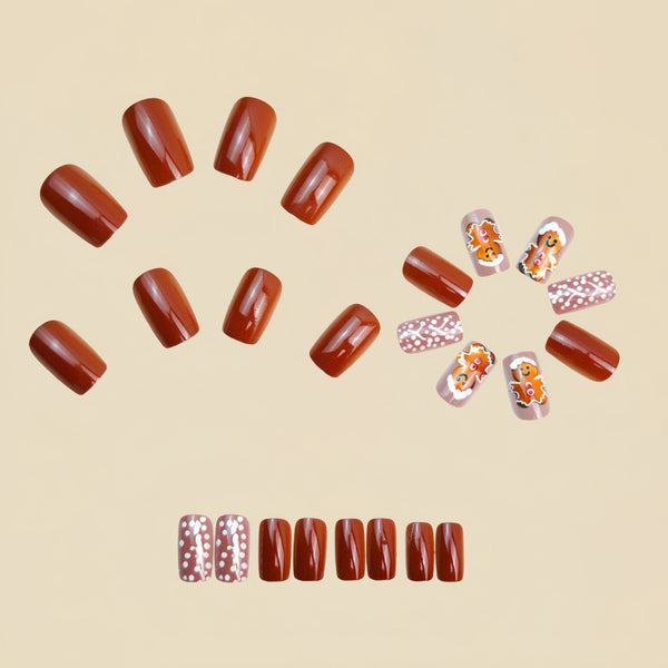 12 Sizes-24 Pcs Press On Nails Y1289