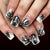 12 Sizes-24 Pcs Press On Nails C2011