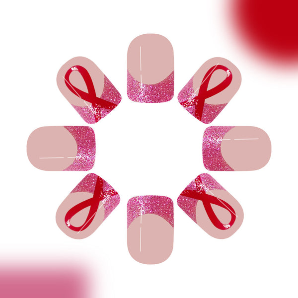 12 Sizes-24 Pcs Press On Nails C644
