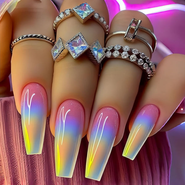 12 Sizes-24 Pcs Press On Nails Y967