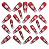 12 Sizes-24 Pcs Press On Nails Y1256