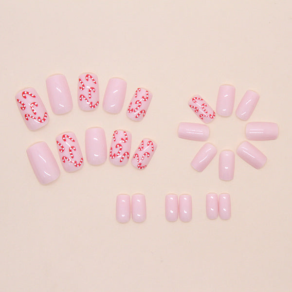 12 Sizes-24 Pcs Press On Nails W1849