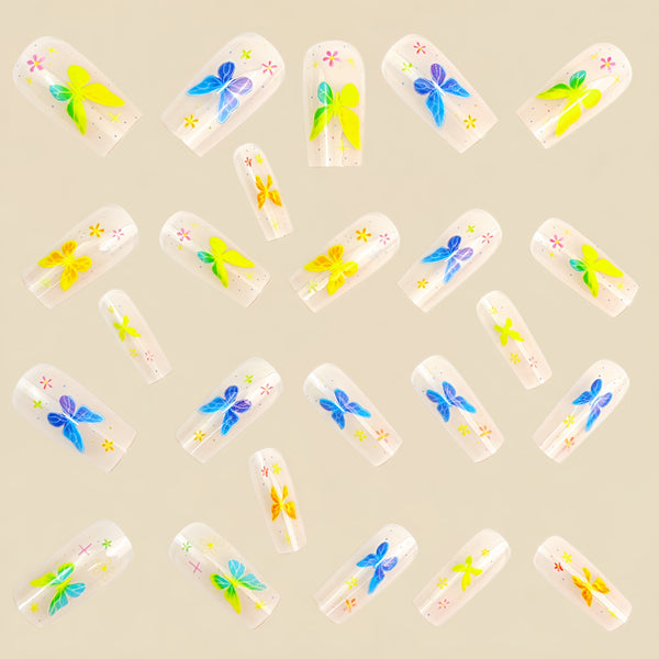 12 Sizes-24 Pcs Press On Nails Y1951