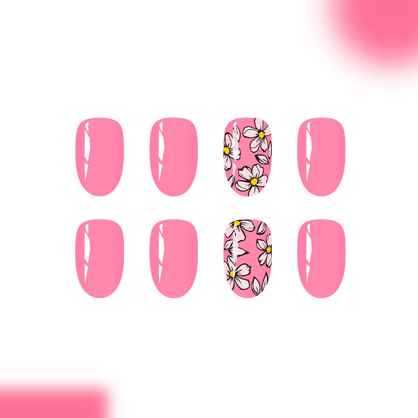 12 Sizes-24 Pcs Press On Nails C1156