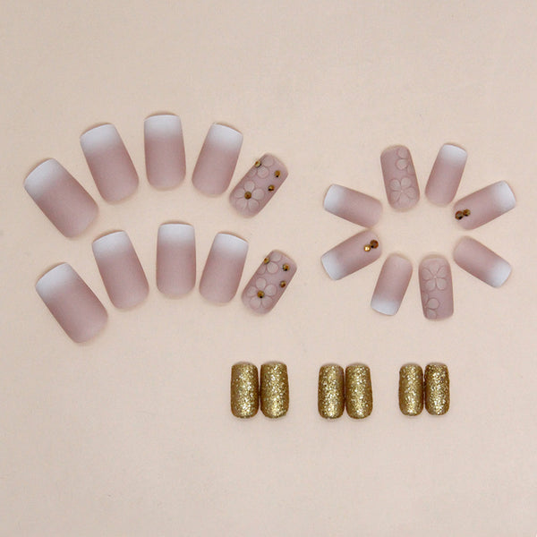 12 Sizes-24 Pcs Press On Nails Z829