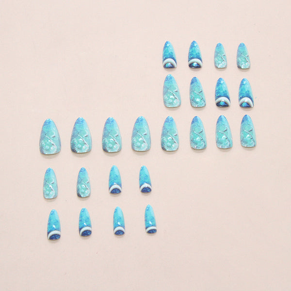 12 Sizes-24 Pcs Press On Nails W1924