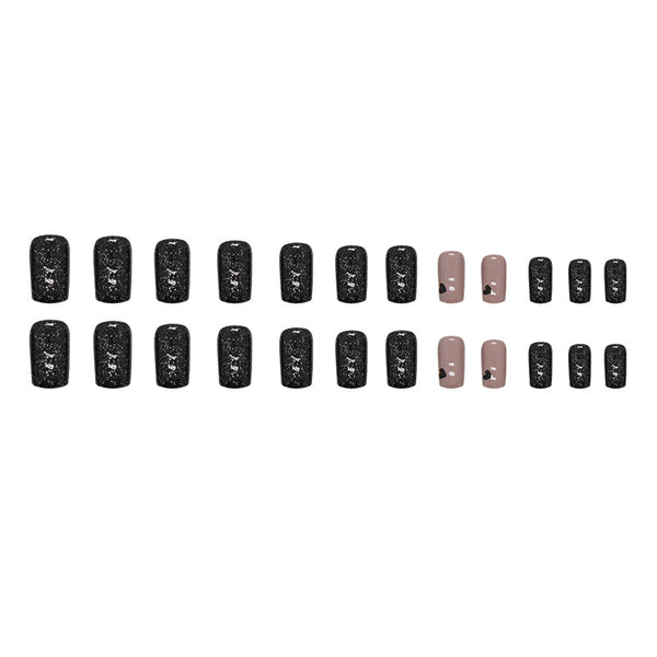 12 Sizes-24 Pcs Press On Nails W1111