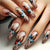 12 Sizes-24 Pcs Press On Nails Y1718