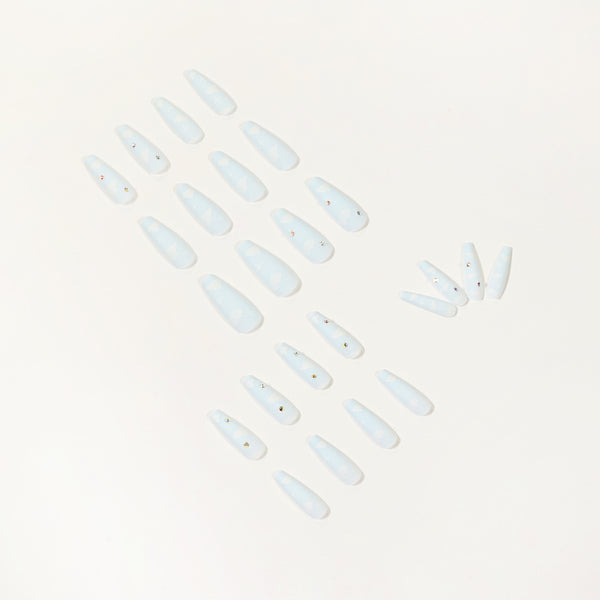 12 Sizes-24 Pcs Press On Nails JP1140