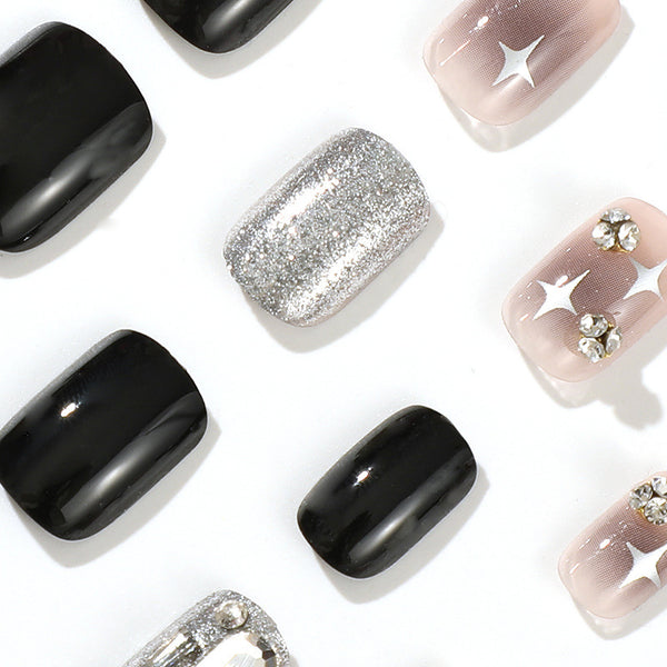 12 Sizes-24 Pcs Press On Nails JP2319